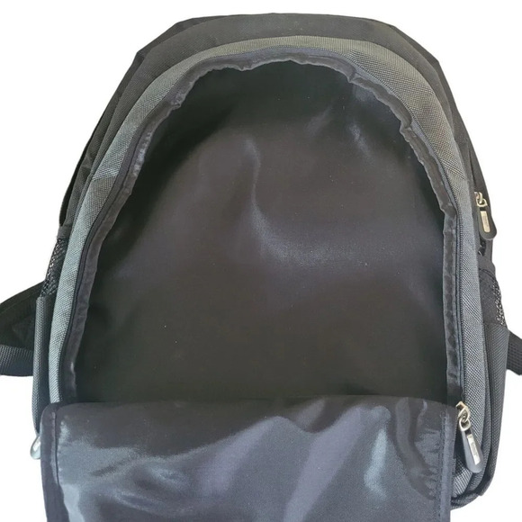 Bushnell Standard Backpack Padded Interior Multi Pockets Black Canvas White Logo main image 9